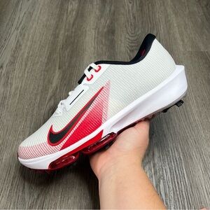Nike Air Zoom Infinity Tour 2 White Men's Golf Shoes Sz 10 Wide FD0218-101 Red‎